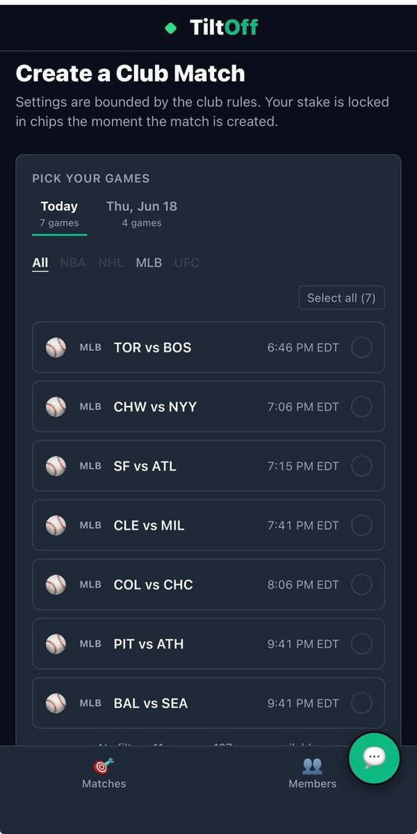 Pick your games